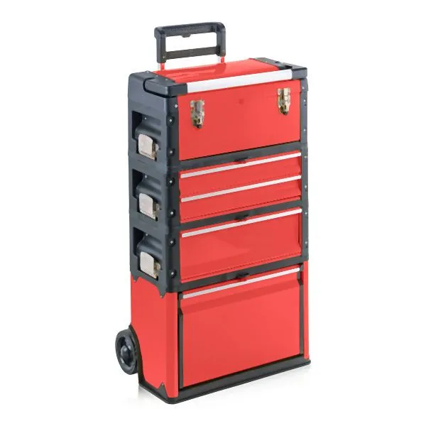 Pesante ad Alta Portata Carrello portautensili Metra 4 scomparti 1k.1.2.1 Comfort rosso 10729