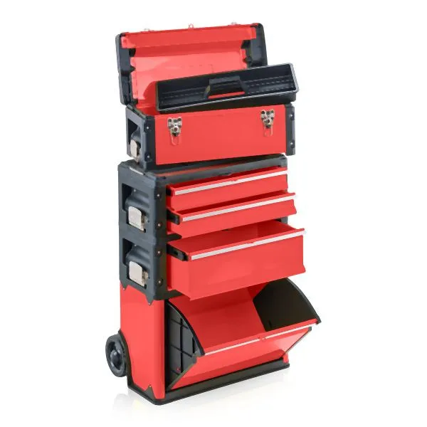 Pesante ad Alta Portata Carrello portautensili Metra 4 scomparti 1k.1.2.1 Comfort rosso 10729