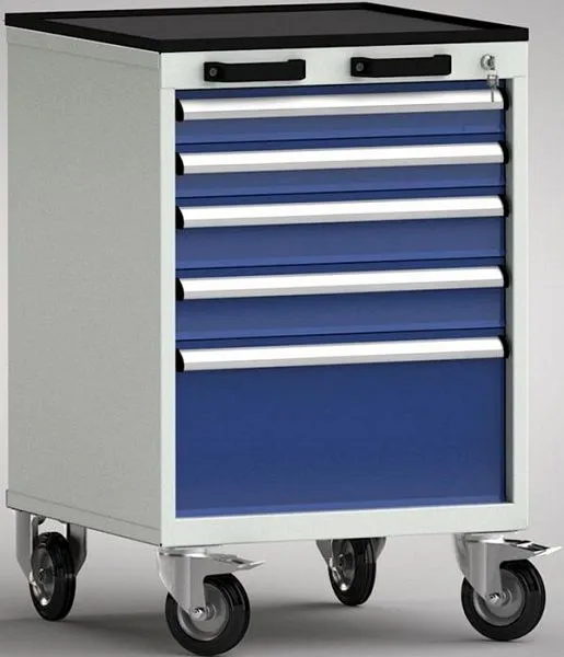Pesante ad Alta Portata Carrello portautensili qualità KLW - 572 x 655 x 915 mm L x P x con bordo rialzato su 4 lati FEA07...