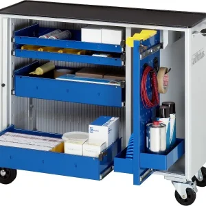 Pesante ad Alta Portata Carrello portautensili RAU collezione adlatus modello 10010 L1025 x P400 x A860 mm incluso support...