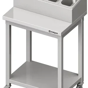Posate Stalgast e carrello profondità vassoio 500 mm altezza 1100 mm Pieghevole per Risparmio Spazio