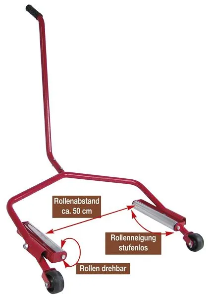 Professionale Industriale Carrello per ruote ausiliarie per montaggio ruote Berger & Schröter 50202