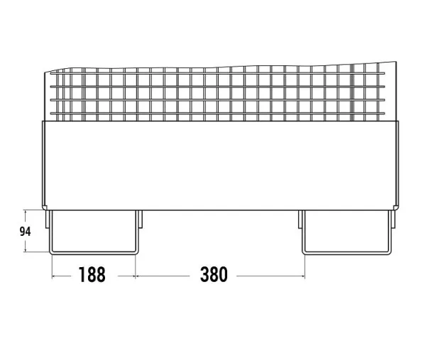 Professionale Industriale Cestino da lavoro RR Industrietechnik RAK-Multi RAL 7005 grigio topo 100800242