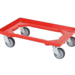 Rullo da trasporto Saro 600X400 rosso modello TRR 174-3000 | Altezza Regolabile |