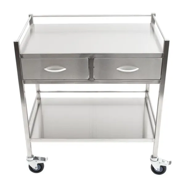 Sollevatore Forbice Carrello ALLPAX acciaio inox con 2 cassetti - larghezza 800 mm 10000806