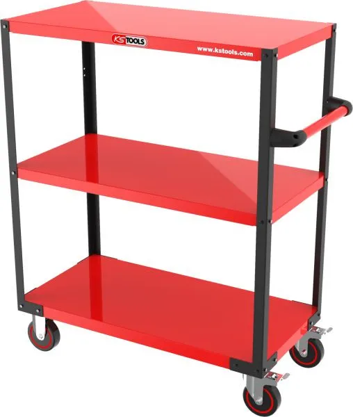 Sollevatore Forbice Carrello da pavimento / carrello di servizio KS Tools con 3 aree di carico 890.0009