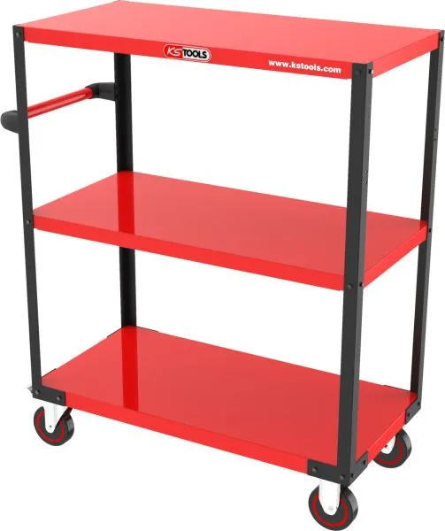 Sollevatore Forbice Carrello da pavimento / carrello di servizio KS Tools con 3 aree di carico 890.0009