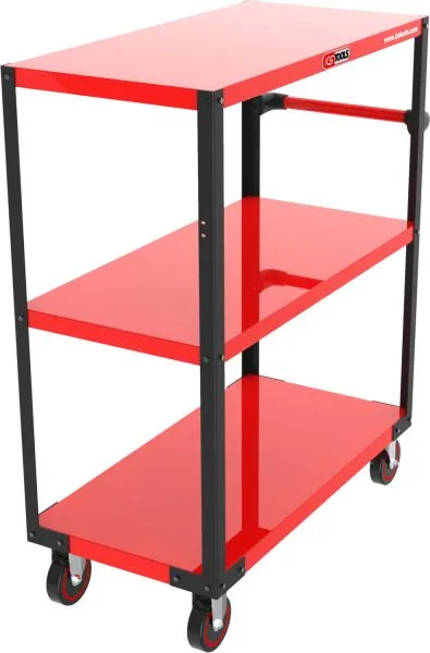 Sollevatore Forbice Carrello da pavimento / carrello di servizio KS Tools con 3 aree di carico 890.0009