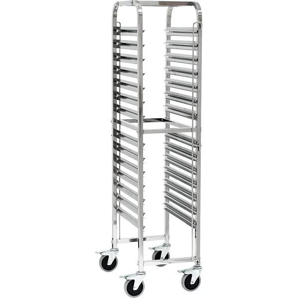 Sollevatore Forbice Carrello portavassoi Stalgast acciaio inossidabile adatto per 14 x GN 1/1 380 x 550 x 1735 mm (LxPxA)...