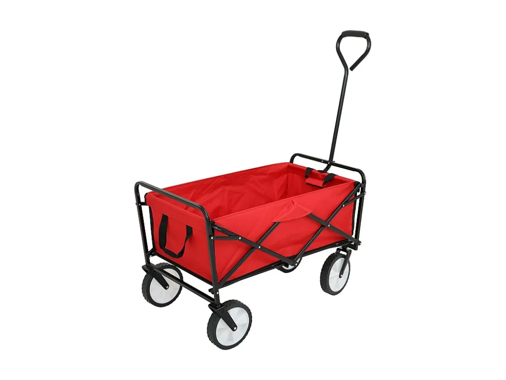 Sollevatore Forbice Carrello da spiaggia pieghevole TYRS con ruote plastica portata massima 120 kg colore rosso