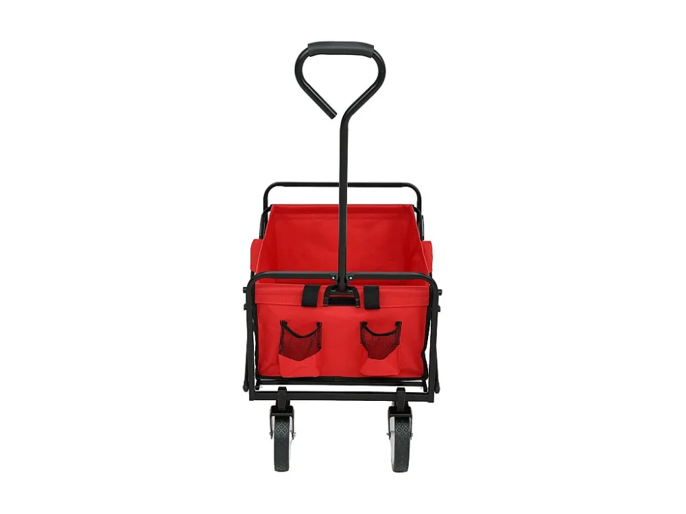Sollevatore Forbice Carrello da spiaggia pieghevole TYRS con ruote plastica portata massima 120 kg colore rosso