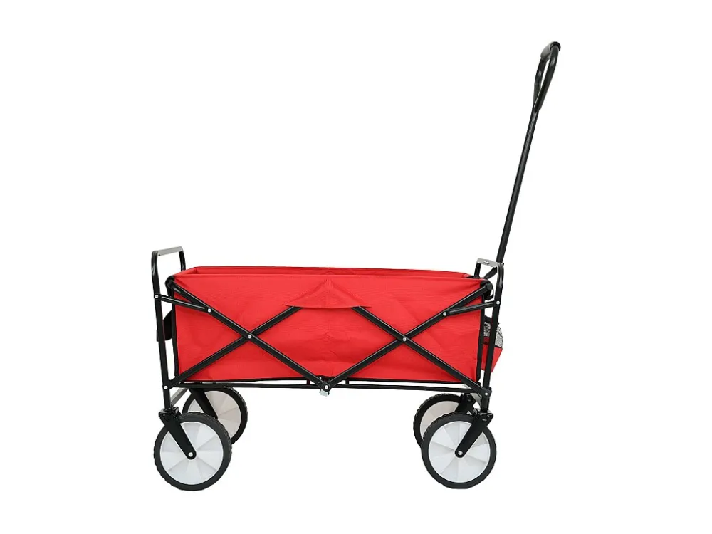 Sollevatore Forbice Carrello da spiaggia pieghevole TYRS con ruote plastica portata massima 120 kg colore rosso