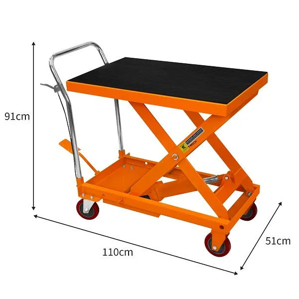 Sollevatore Forbice Monster Carrello elevatore idraulico forbice Carrello mobile da 500 kg Carrello manuale 210912