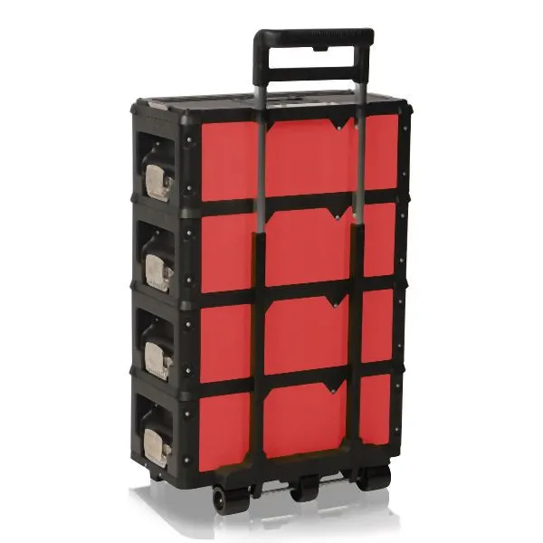 Spingitore per Pallet Carrello portautensili Metra 4 scomparti 1.1.2.2 rosso 10732