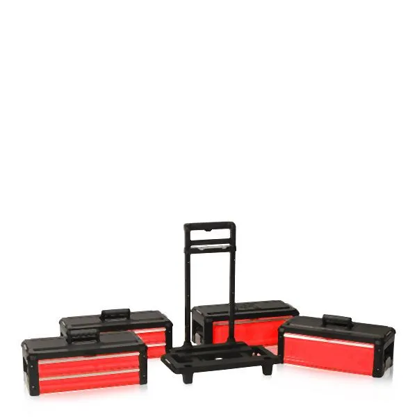 Spingitore per Pallet Carrello portautensili Metra 4 scomparti 1.1.2.2 rosso 10732