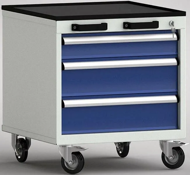Spingitore per Pallet Carrello portautensili qualità KLW - 572 x 655 x 650 mm L x P x con bordo rialzato su 4 lati FEA0500...