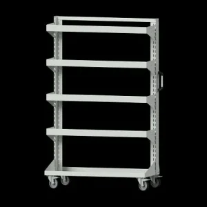 Tavolo di Movimentazione Carrello base per banchi da lavoro ANKE modello 653 1250 x 450 x 1950 mm (AM 1211) RAL 7035 962.183