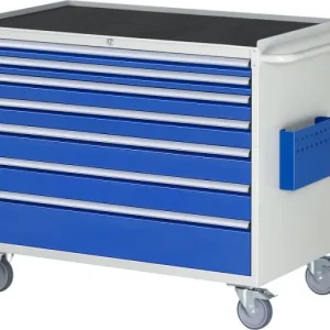 Tavolo di Movimentazione Carrello da montaggio RAU collezione 7000 L1145xP650xH975mm supporto metallo cassetti: 2xH60 2xH9...