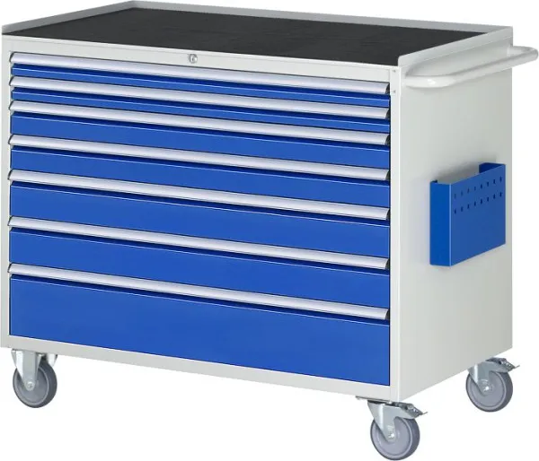 Tavolo di Movimentazione Carrello da montaggio RAU collezione 7000 L1145xP650xH975mm supporto metallo cassetti: 2xH60 2xH9...