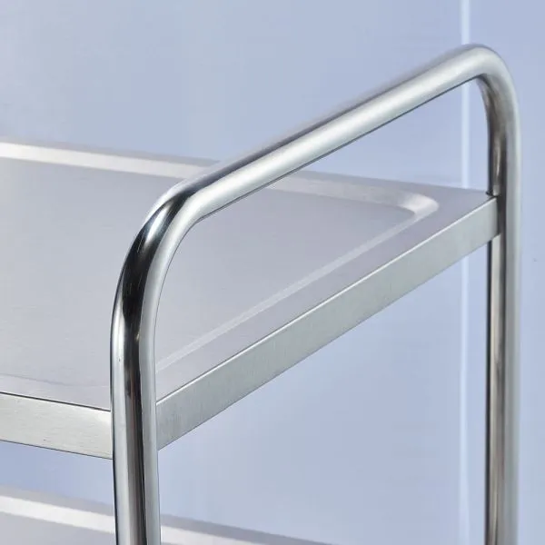 Tavolo di Movimentazione Carrello da portata Stalgast acciaio inox con tre ripiani 860 x 540 x 920 mm (LxPxA) LT0711003