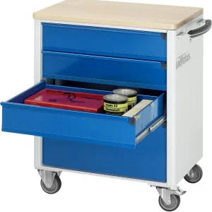 Tavolo di Movimentazione Carrello portautensili RAU collezione adlatus modello 7360 L700 x P500 x A860 mm incluso un piano...