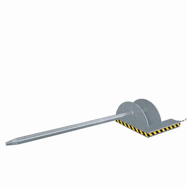 Tavolo di Movimentazione Eichinger Industrie prelievo mandrino di supporto tramite forche 1000 kg lunghezza 2800 mm diamet...