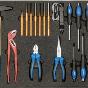 Tavolo di Movimentazione Gamma di carrelli da officina SW-Stahl martello pinze cacciaviti 18 pezzi Z3000-16