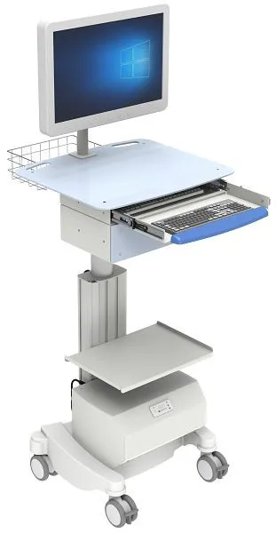 Traslatore Cinghia Carrello per reparto IT SIC-Design con regolazione altezza e alimentazione 600 x 530 x 1250-1600 mm PS-...