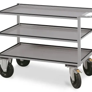 Trasportatore Rulli Manuale Carrello da tavolo Kraftwerk con 3 aree di carico 810x1300x600 mm 51 KG 14381002
