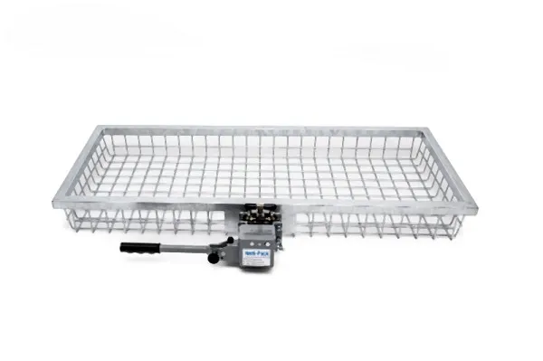 Portapacchi posteriore Optimal abbassabile con sgancio veloce nelle dimensioni 1200 x 500 x 125 mm 151350 Heck-Pack