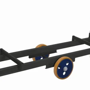 Carrello portamateriali lungo VARIOfit con 4 montanti dimensioni esterne: 2.500 x 760 x 1.030 mm (LxPxA) set di ruote: pol...