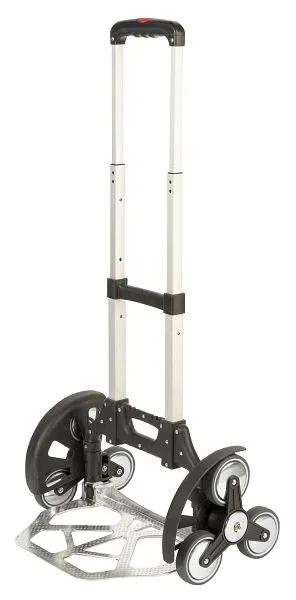 Carrello da trasporto rulli BS pieghevole pala alluminio ruote gomma termopl 2x3 per uso scale portata 60 kg TRT.060 BS Ro...