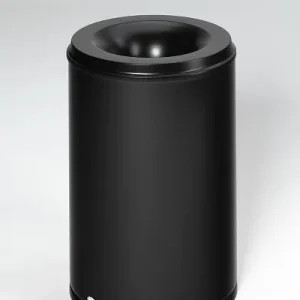 Mezzo di contrasto non ionico Cestino gettacarte VAR ignifugo 110 L testa estinguente nero nero 3182