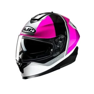 CASCO INTEGRALE HJC C70N ALIA MC8 BIANCO NERO FUXIA