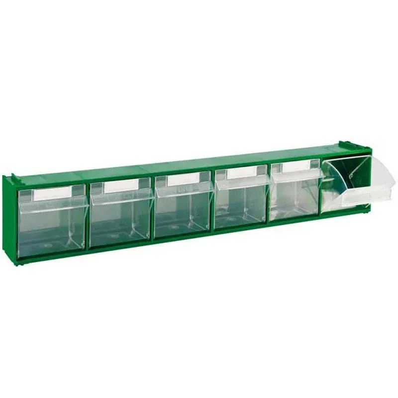 Cassettiera Madia verde con cassetti basculanti Set da 3 Pezzi