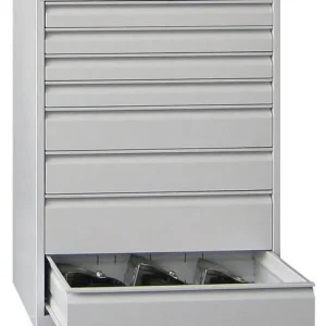 Organizzatore da Parete Cassettiera portautensili PAVOY con guide rulli portata 50 kg larghezza armadio 715 mm altezza 100...