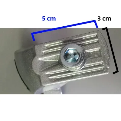 Cavalletto laterale argento per e-bike e bici pesante Kaiser - Ursus