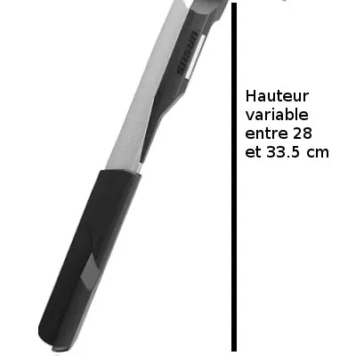 Cavalletto laterale argento per e-bike e bici pesante Kaiser - Ursus