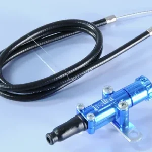 Comando cavo aria manuale Polini universale blu anodizzato