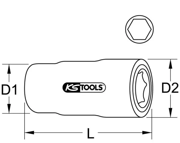 Chiave dinamometrica fissa KS Tools 3/8" con isolamento protettivo 117.3922