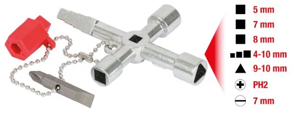 Chiave universale per quadro elettrico KS Tools 61 mm 130.1020