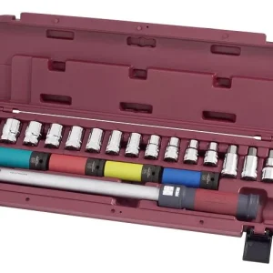 Custodia per centrale dinamometrica Kraftwerk commutabile set di chiavi dinamometriche 1/2 "40-200Nm 23 pezzi 3235K3