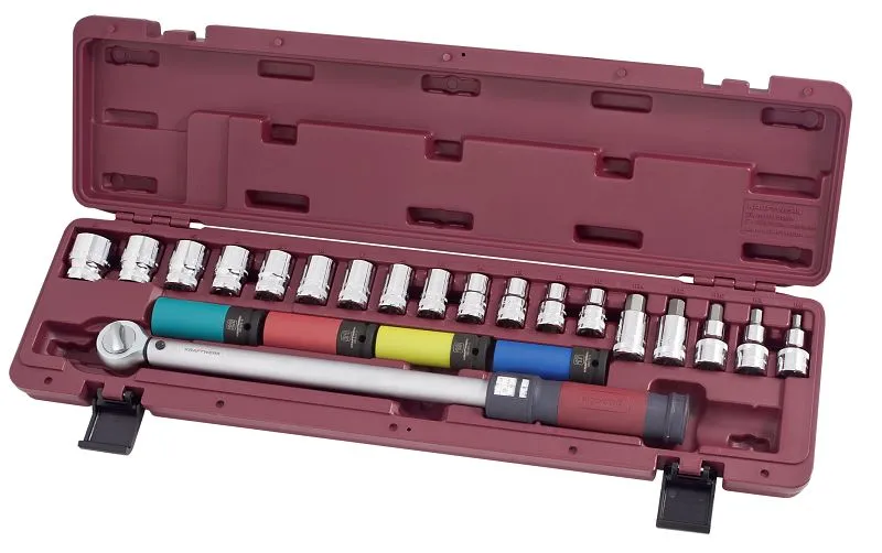 Custodia per centrale dinamometrica Kraftwerk commutabile set di chiavi dinamometriche 1/2 "40-200Nm 23 pezzi 3235K3