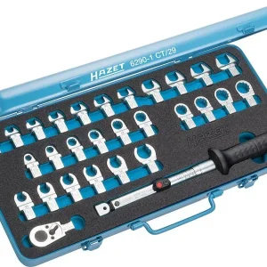 Levigatrice Orbitale Set di chiavi dinamometriche HAZET attacco quadro 9 x 12 mm numero di utensili: 29 6290-1CT/29