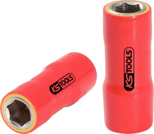 Mini chiave dinamometrica KS Tools 1/4" con isolamento protettivo e testa cricchetto reversibile 2-12Nm 117.1400