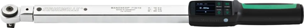 STAHLWILLE Fondamentale dinamometrica / torsiometrica elettronica con cricchetto innesto con Sistema Anti-Vibrazione
