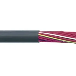 Cinghia Poliv Alpha Wire F10005RW 10 AWG 5 Conductor Red Unshielded PVC Insulation 600V Industrial Series F Continuous Fle...