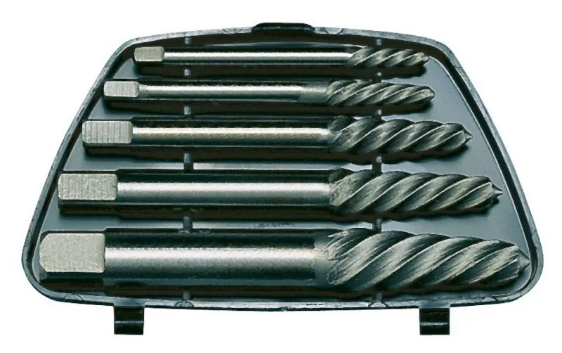 Teng Tools Set di estrattori per viti spirale 5 pezzi SE05 con Anima Acciaio