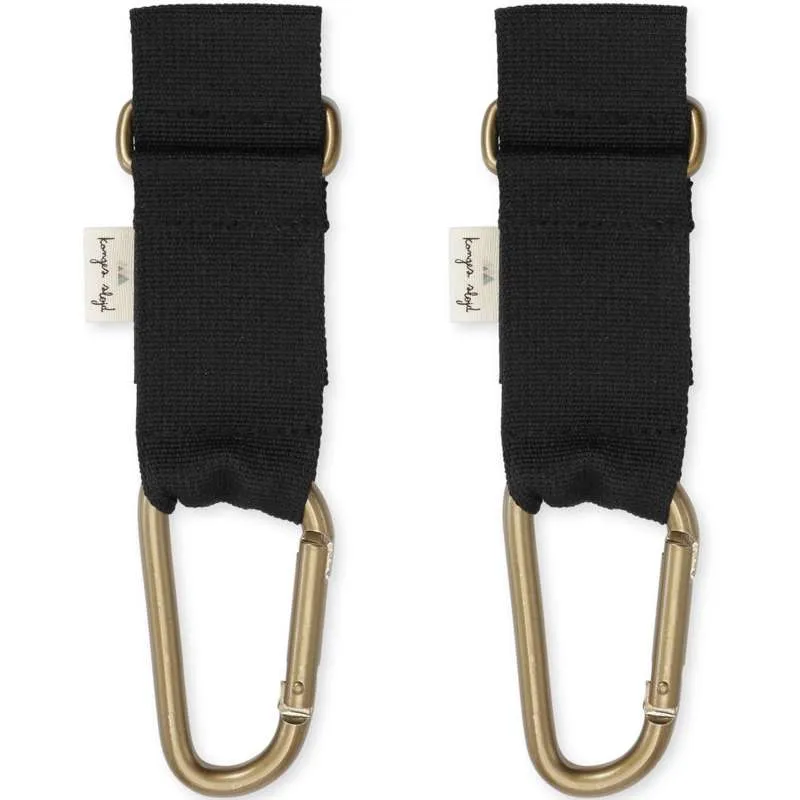Konges Sløjd Cinghie per passeggino - Nero Larghezza 50 mm