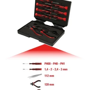 Set di strumenti di precisione KS Tools 10 pezzi 500.7180